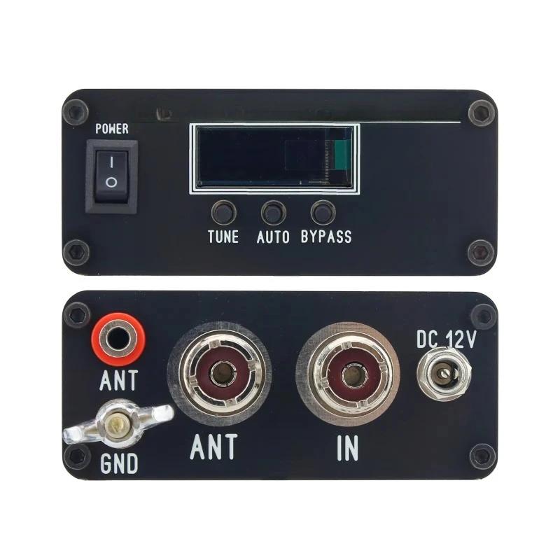HamGeek ATU-130 200W HF Automatic Antenna Tuner 3.5-54MHz Shortwave Antenna Tuner With Black Panel