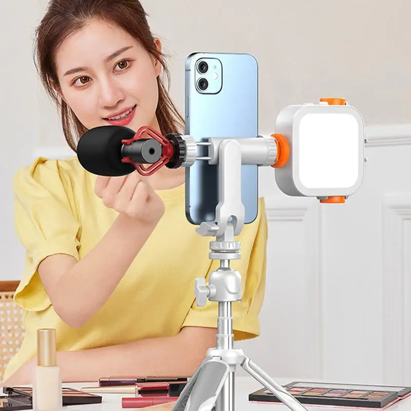 Cell Phone Light Portable LED Fill Light For Photography Mini Double-Sided Conference Computer Phone Light Adjustable Brightness