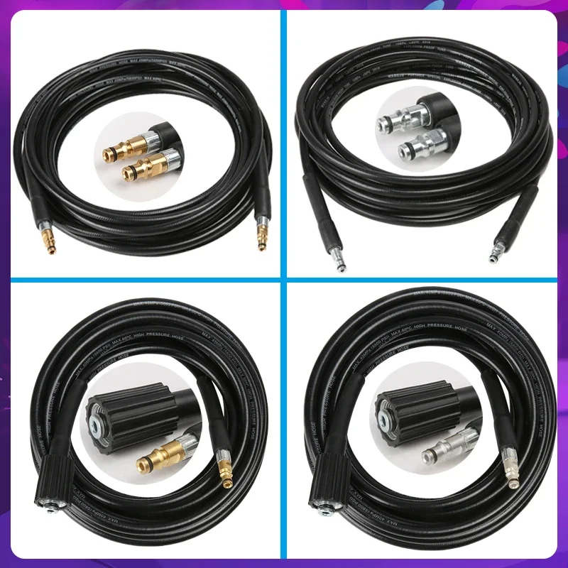 For Karcher K2 K3 K4 K5 K6 K7 High Pressure Washer Hose Pipe Washer Extension Hose Quick Coupling Adapter Water Cleaning  Kit