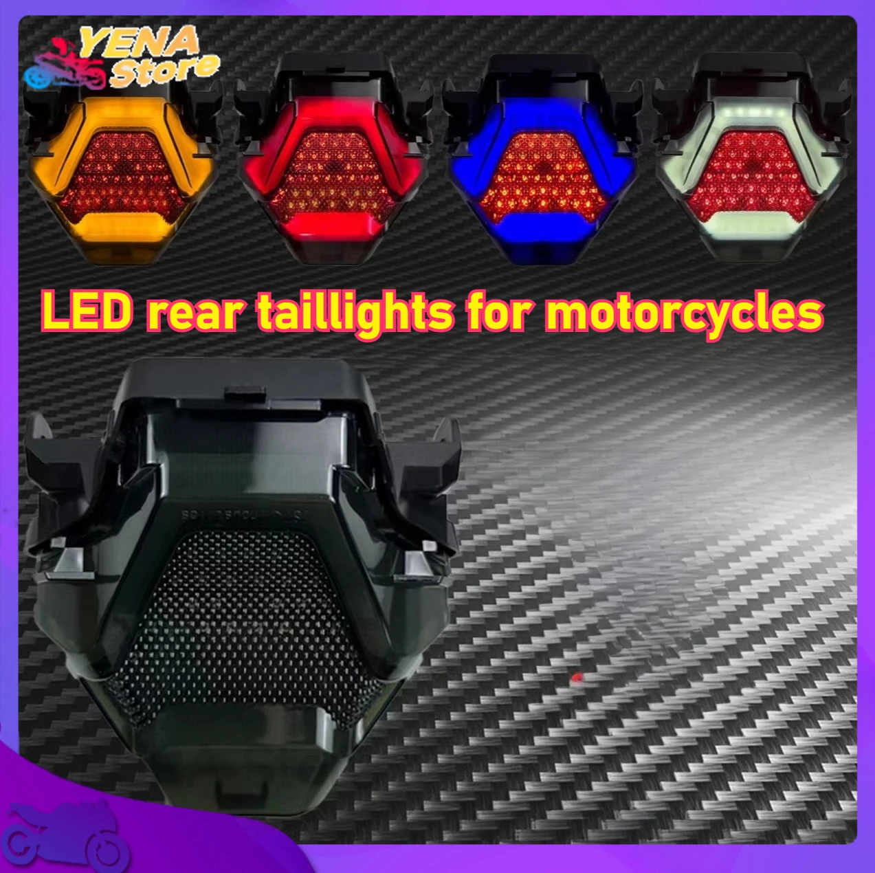 

The LED motorcycle brake taillight rear turn signal indicator light is suitable for Yamaha R3 accessories