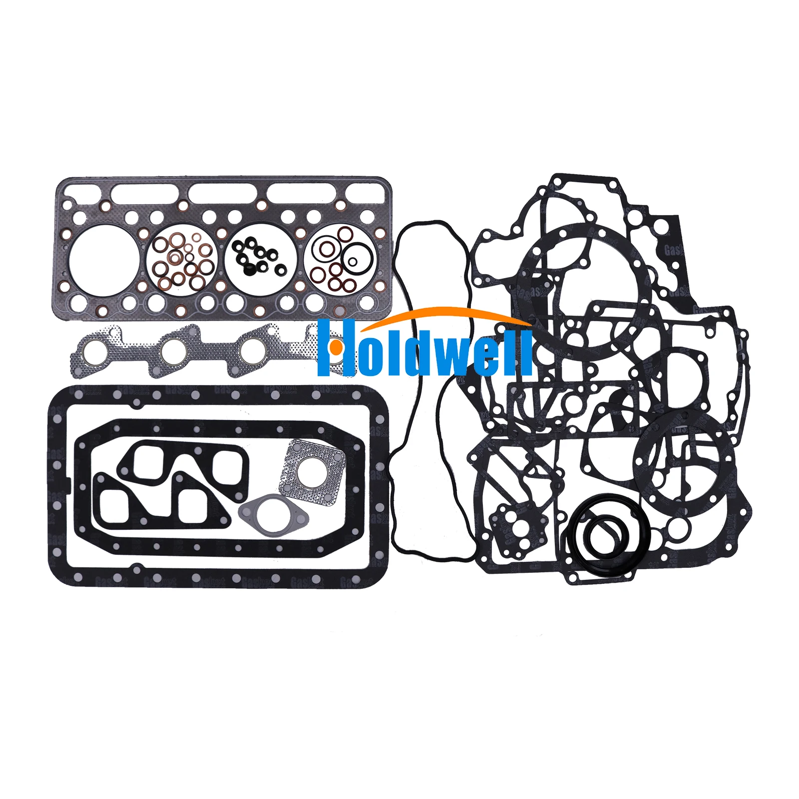 Holdwell Full Gasket Kit 07916-24305 0791624305 for Kubota Engine V1902