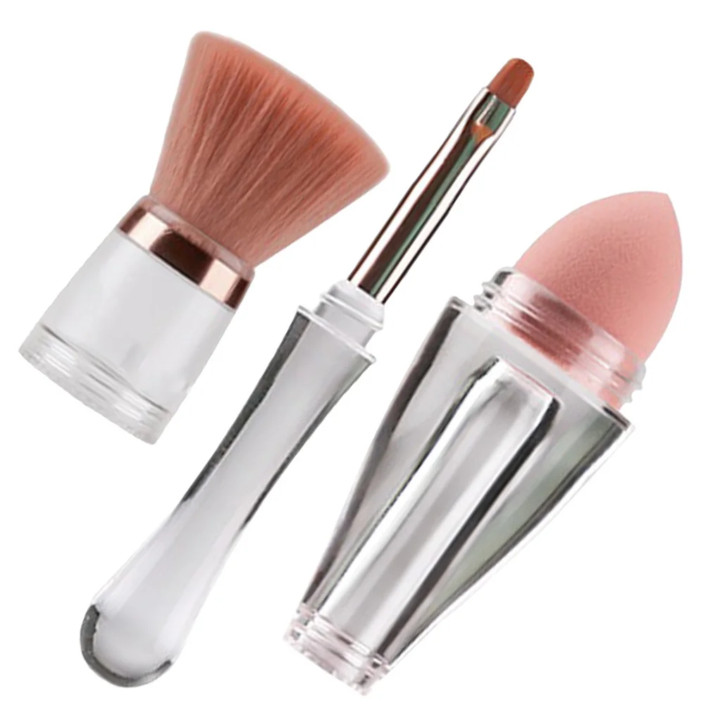 Zestaw pędzli do makijażu, uniwersalny, przenośny, kompaktowy, z gęstym włosiem, pędzel do podkładu do płynnych i pudrowych kosmetyków, do różu, profesjonalny.