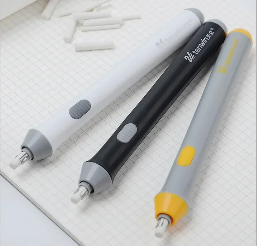 New Students Use An Electric Eraser To Save Effort and Clean Automatically Rotate The Sketch Drawing Tool To Learn Stationery