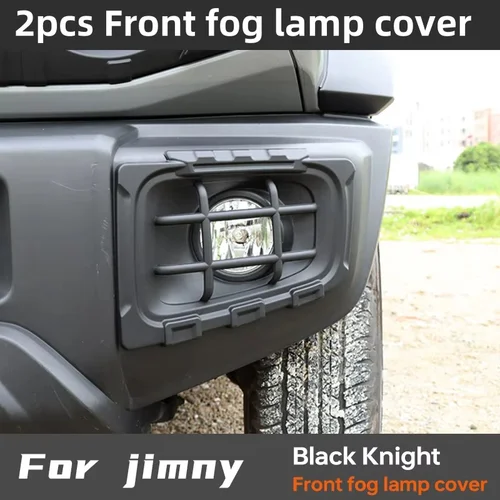 2 uds protectores de luz capós de lámpara para Suzuki para Jimny JB64 Sierra JB74W 2019 2023 pegatinas de cubierta decorativa de lámpara de luz antiniebla delantera de coche