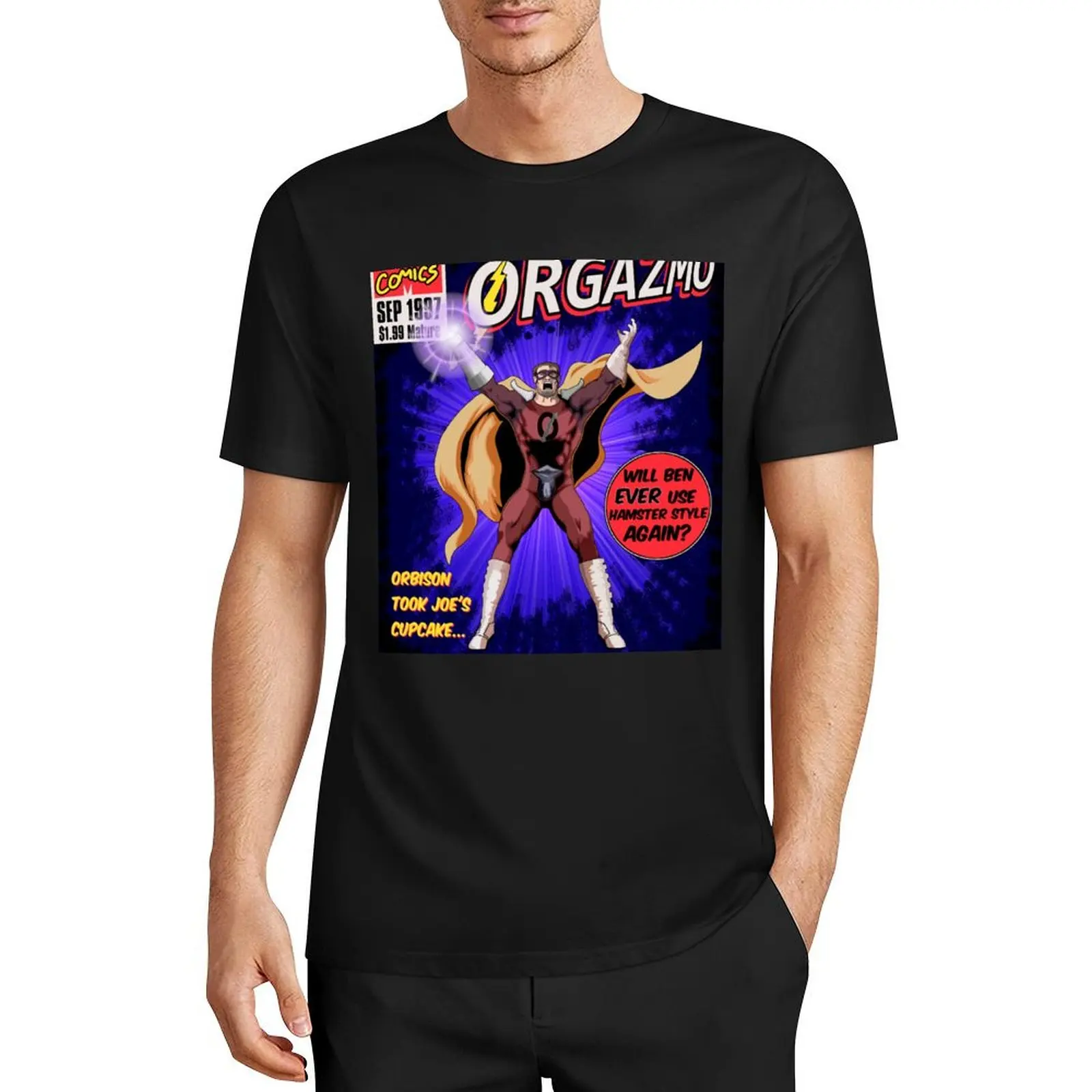 

Orgazmo Lost His Cupcake T-Shirt quick drying aesthetic clothes graphic t shirt vintage vintage t shirts luxury clothes men