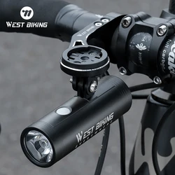 WEST BIKING Mini Ultralight Bicycle Headlights Rechargeable 4800mAh MTB Road Bike Front Light Portable Cycling LED Flashlight