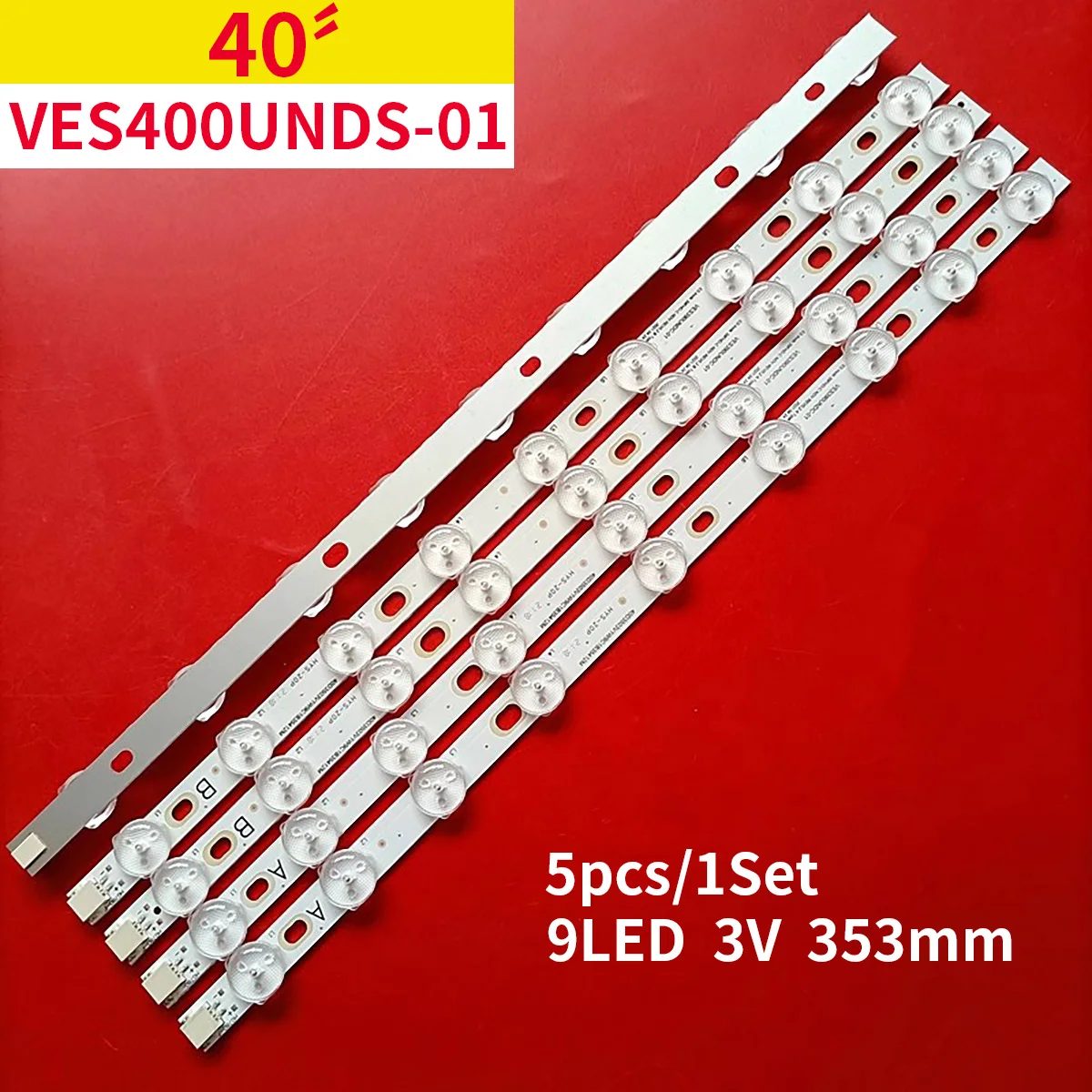 LED backlight strip For Toshi ba 40L3433DG 40L3451dn 40L3433DG 40L1400DG 40L1333DB VES390UNDC-01 VES400UNDS-01 VES400UNDS-02