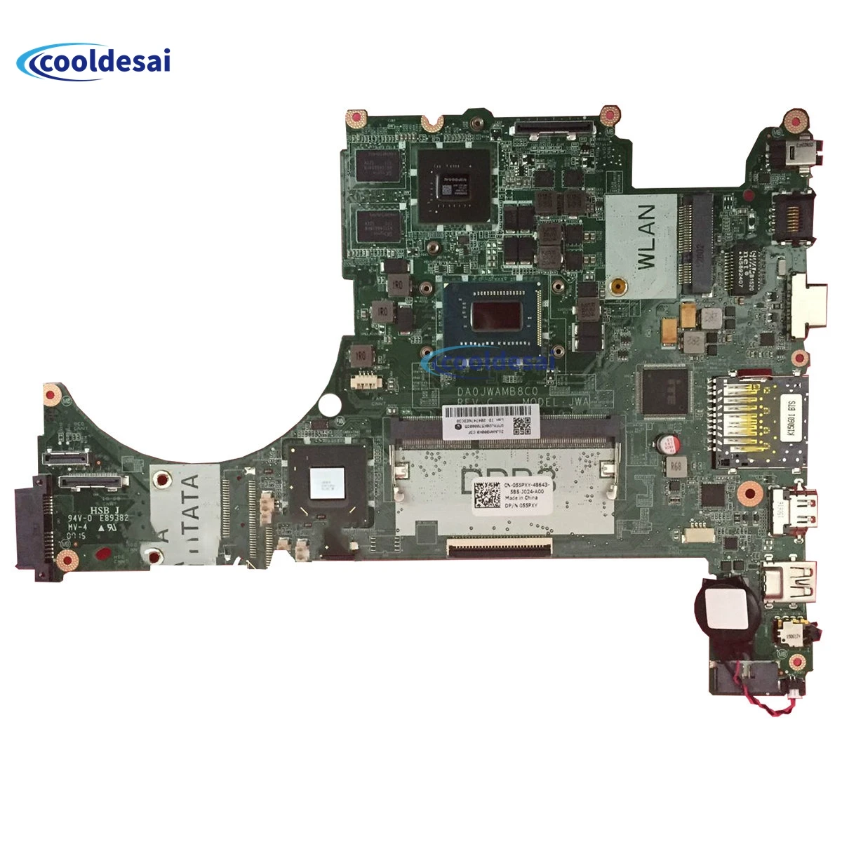 

CN-055PXY 055PXY DA0JWAMB8C1 DA0JWAMB8C0 For Dell Vostro 5560 Laptop Motherboard i5-3230M CPU GT630M GPU DDR3