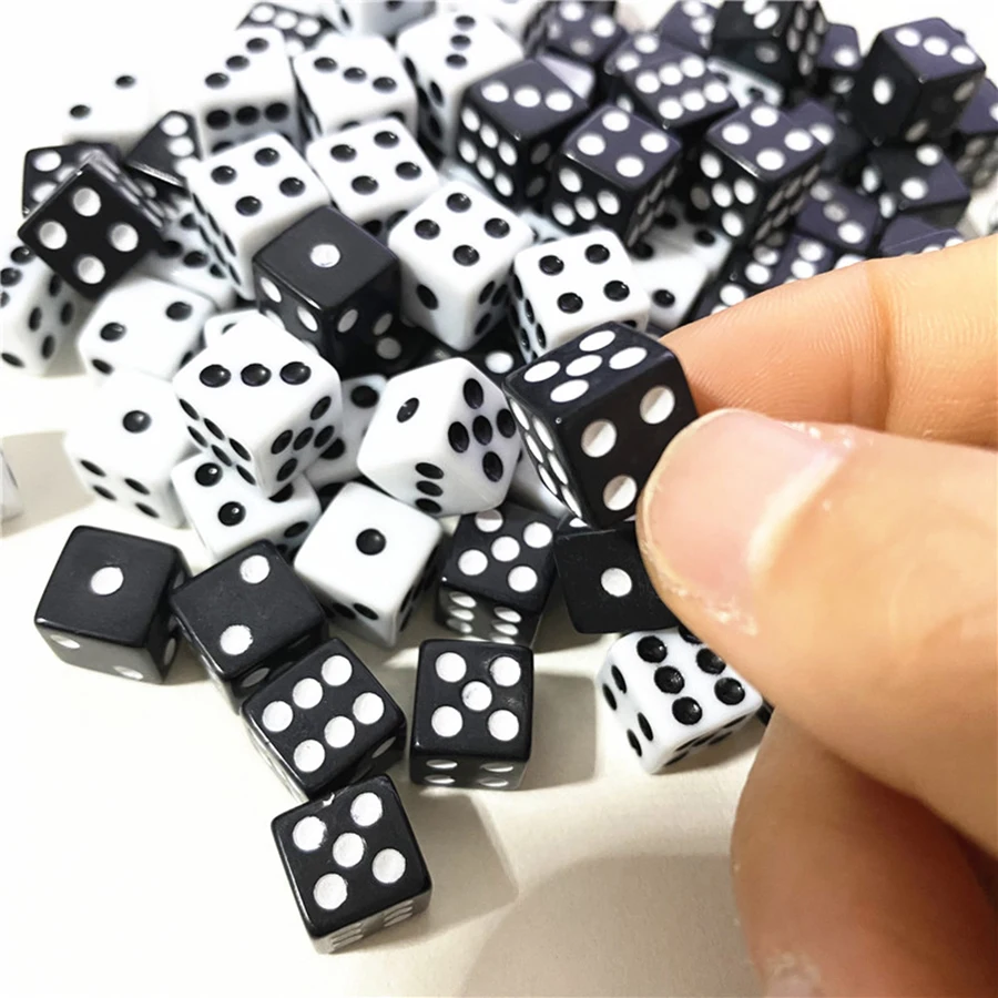 200 قطعة 8 مللي متر نرد زاوية مربع صغير |   لوازم الألعاب المرقمة |   مثالية لألعاب الطاولة وأنشطة الحفلات والدعائم اليدوية اليدوية