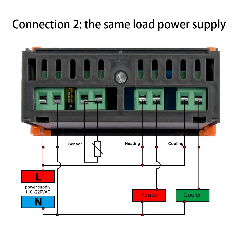 Controlador de temperatura digital Termostato Termorregulador incubador relé LED 10A STC-1000 de refrigeração de aquecimento STC 1000 AC 110V-220V