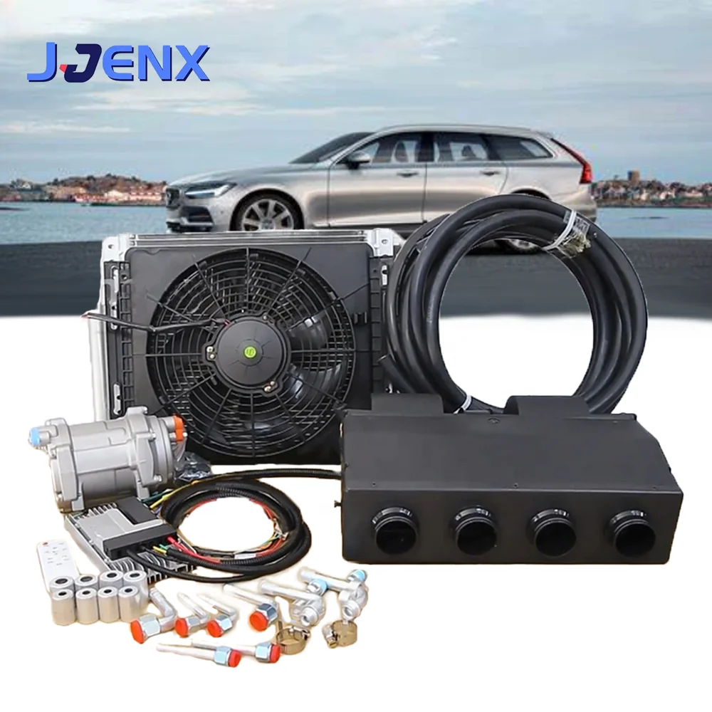 

Universal air conditioning kit Electric compressor Evaporator kit aire acondicionado 12v 24Vcar Under Dash ac air conditioner