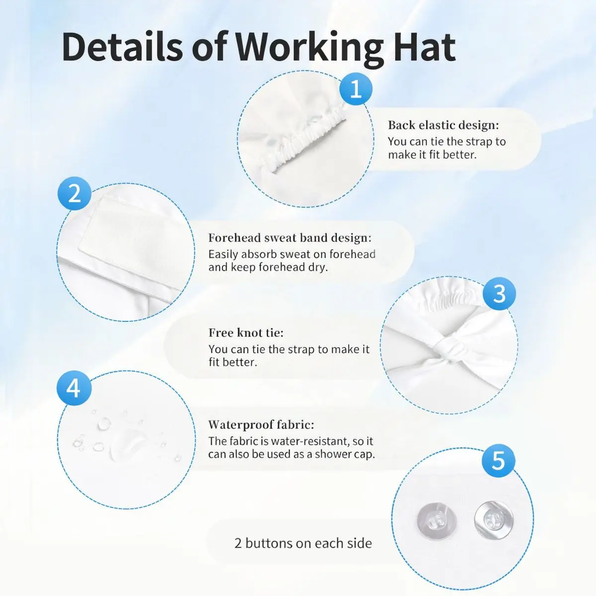 In The Forest Death Stranding Game For Fans Scrub Hat Doctor Working Surgical Cap Men Women Adjustable Nursing Caps for Dentist view 4