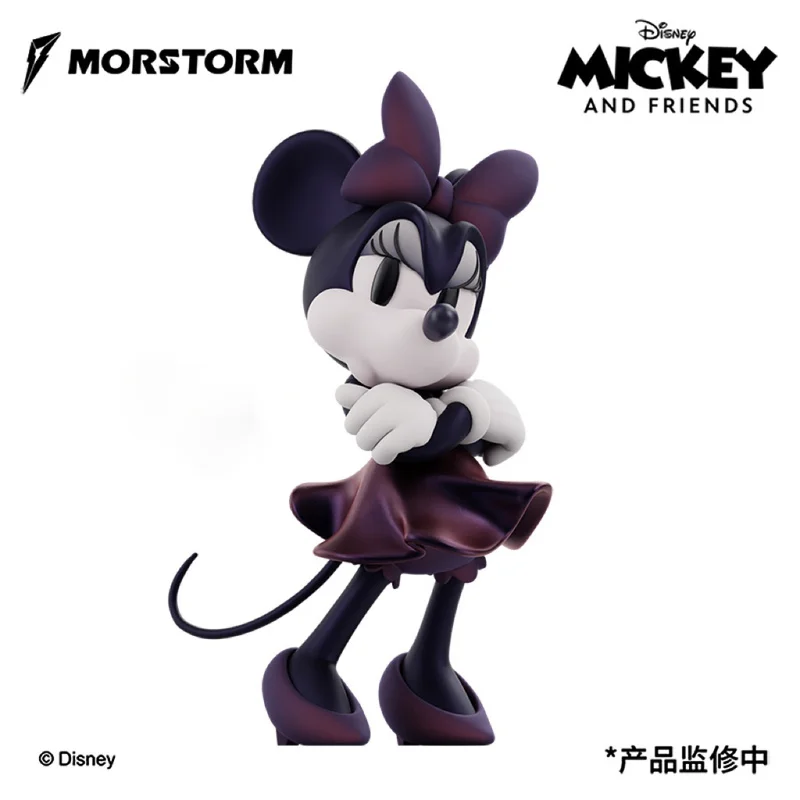 

2024 New 28cm Original Morstorm Disney Figure Angry Minnie Fashion Toys Fashion Tabletop Tv Cabinet Display Children's Gift Doll