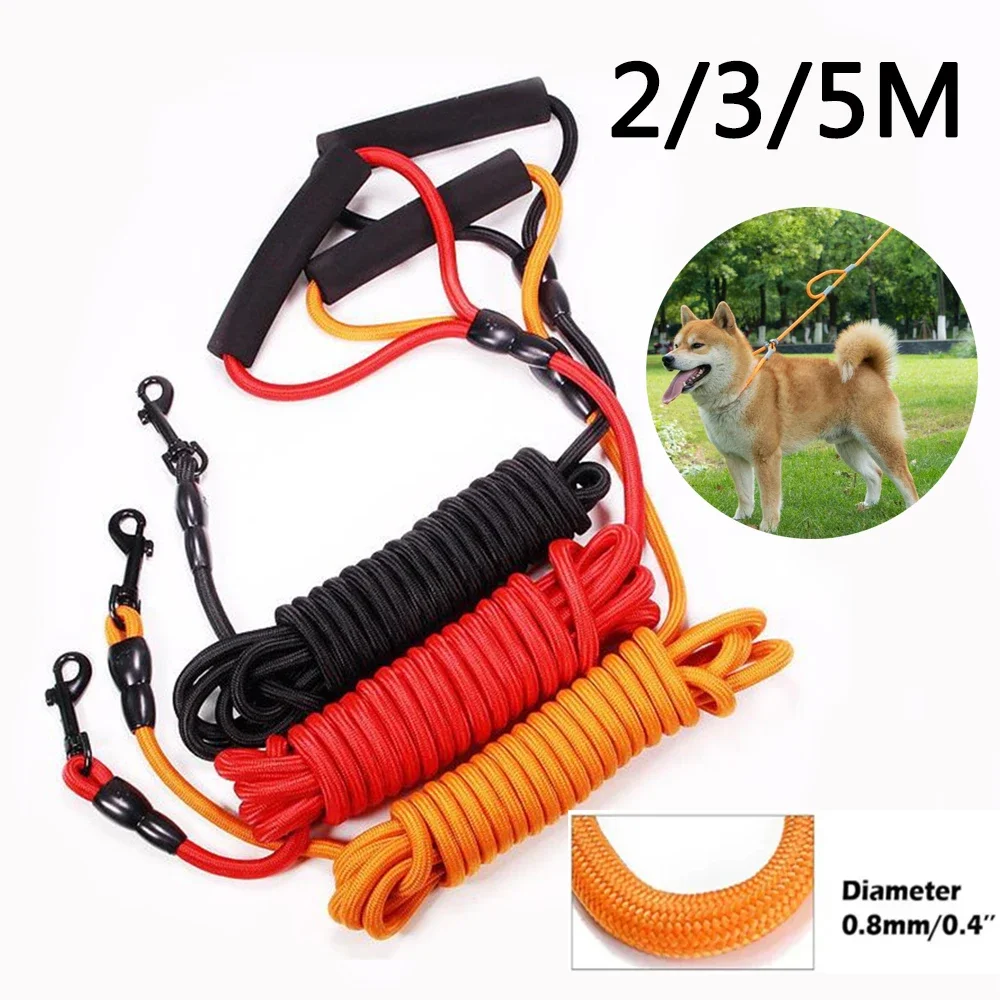 2M/3M/5M Długa lina Treningowa smycz dla psa Wytrzymała nylonowa smycz do treningu zwinności dla małych średnich i dużych psów