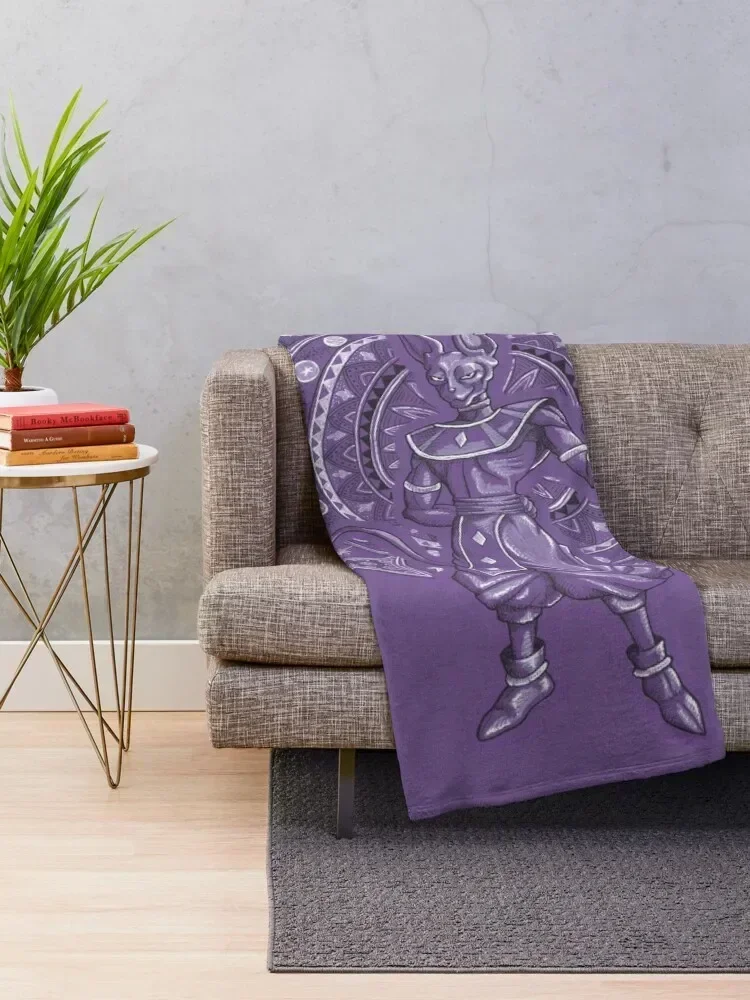 Beerus-Sama Throw Blanket Multi-Purpose Picnic Flannel Fabric Blankets