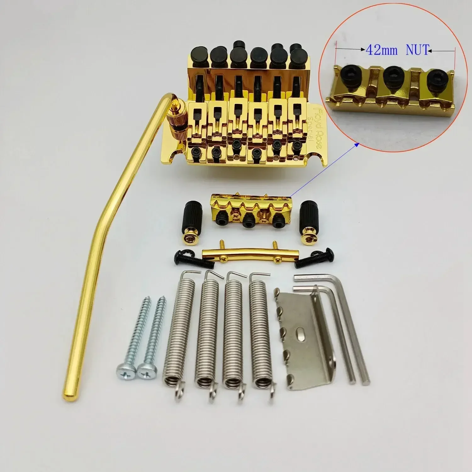 Guitar Upgrade Special Tremolo Bridge Double Locking System Block 34mm Gold Chrome Black Nickel 42mm/43mm Accessory