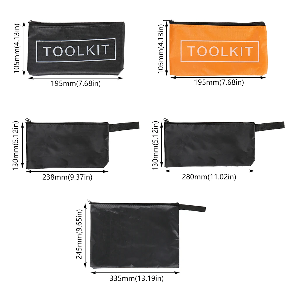 Portable Durable Oxford Fabric Hand Tool Bag Screws Nails Drill Bit Waterproof Tools Bags Canvas Instrument Case Organizer