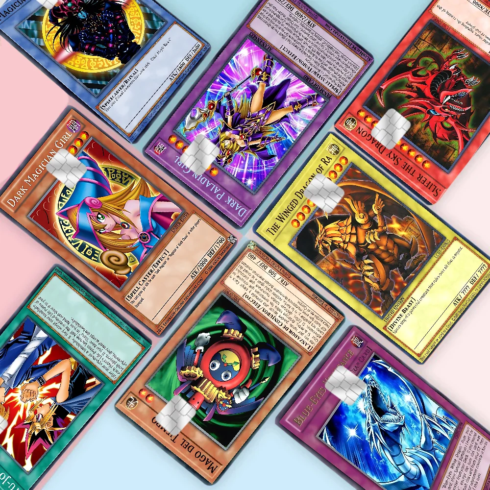 Anime Yu-Gi-Oh! Yugi Anime Spend Or Save Funny Shell On Off Ultra Thin No Fade Sticker Skin Cover Film For Debit Credit Card