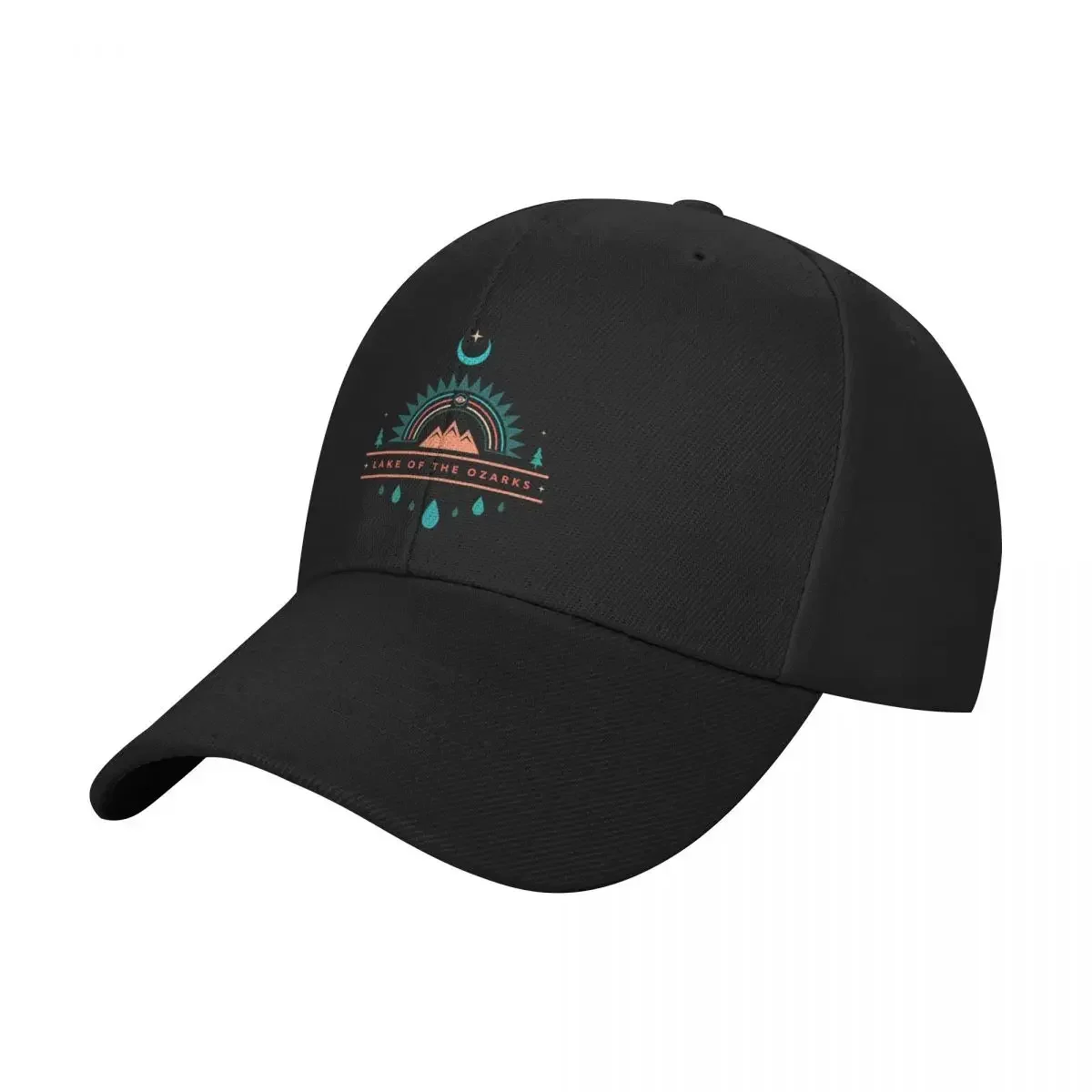 LAKE OF THE OZARKS boho rainbow moon Baseball Cap hats on offer designer cap Golf Wear Women's Beach Men's