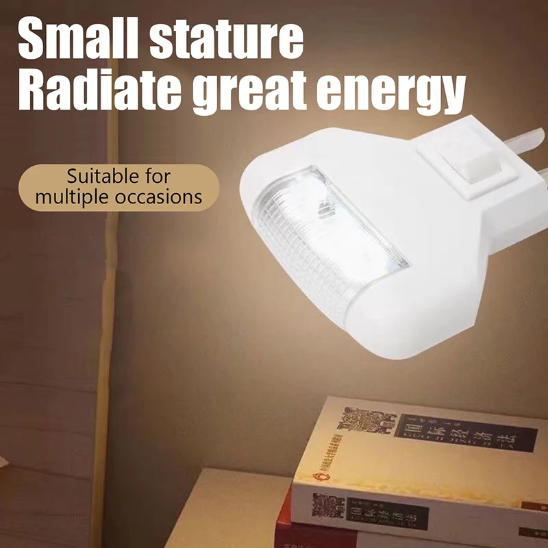 Creative Mini LED Night Light Energy-saving 1W Plug Bed Wall Lamp Home Illumination Bedroom Light Home Decoration