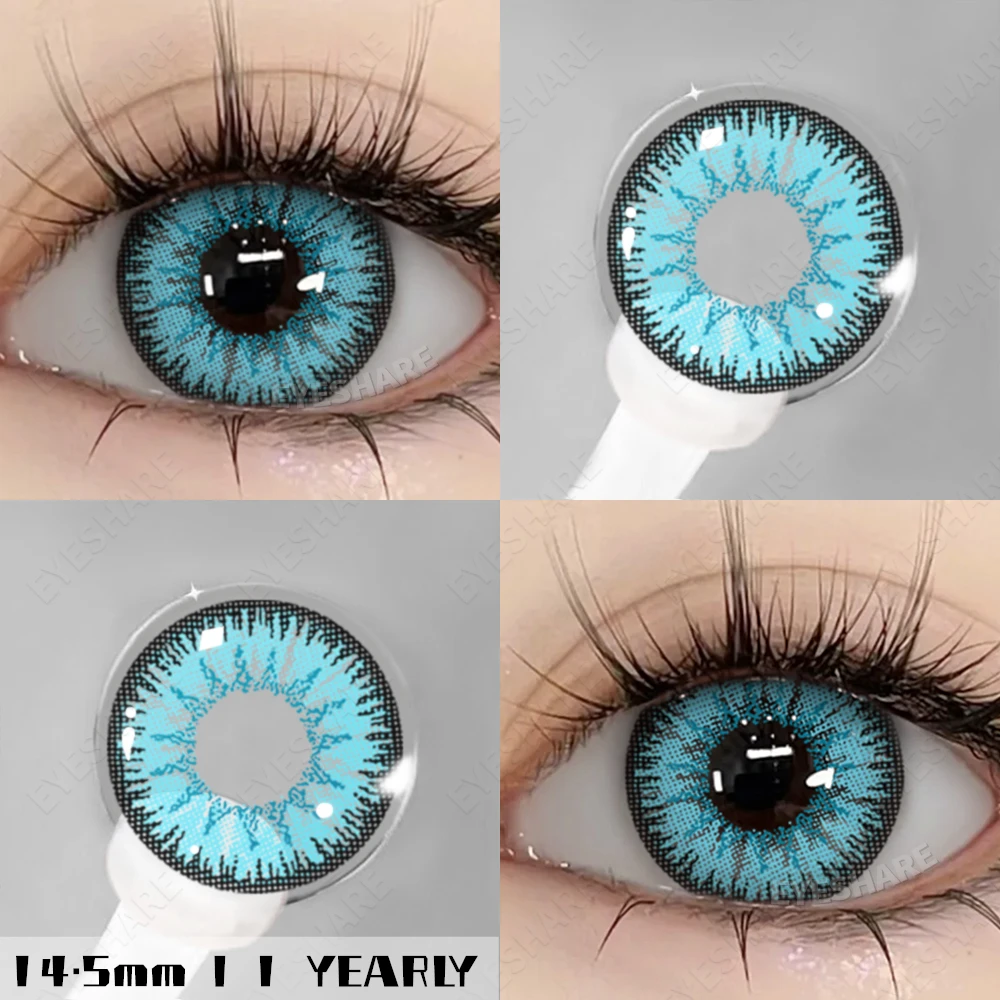 EYESHARE Farbige Kontaktlinsen, 2 Stück, bunte Kontaktlinsen, Anime, Cosplay, Kontaktlinsen, Halloween, Schönheit, Make-up, Farblinse