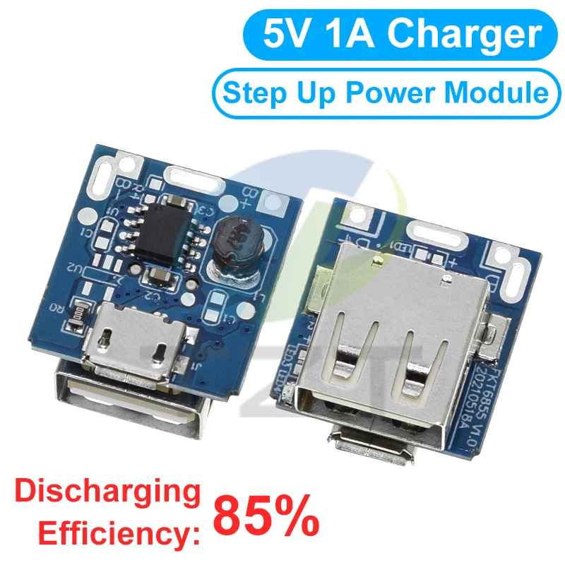 TZT Typ-C / Micro USB 5V 1A 2A Boost Converter Step-Up Power Modul Mobile Power Bank Zubehör mit Schutz LED Anzeige – Detail 6
