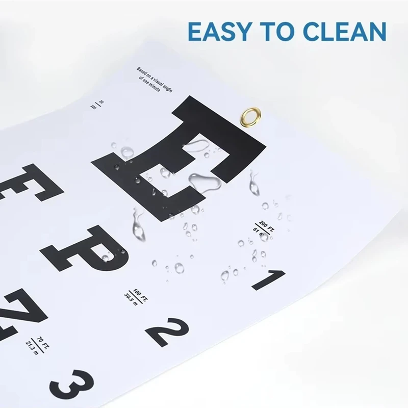 Eye Chart, Eye Chart No Fading For School Home Physical Examination Center Visual Acuity Measuring Educational