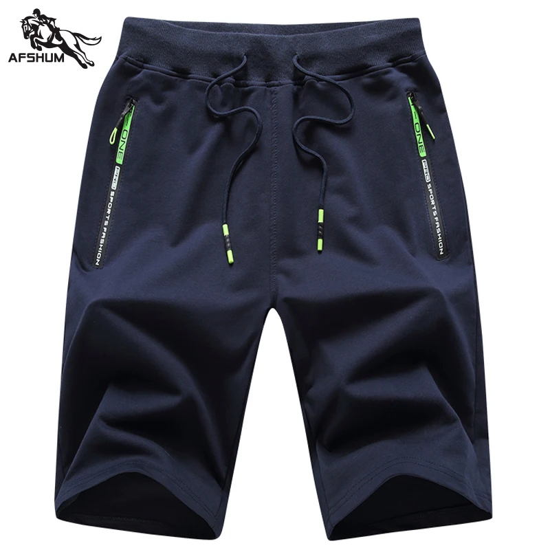 

shorts men Summer new mens shorts Solid color cotton casual trousers five points Fitness sweatpants short 966 size M-4XL 5XL