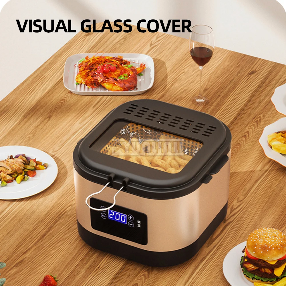 Household Electric Fryer Intelligent Deep Freidoras Con Aceite Temperature Adjustable Feidora Electrica Con Aceite