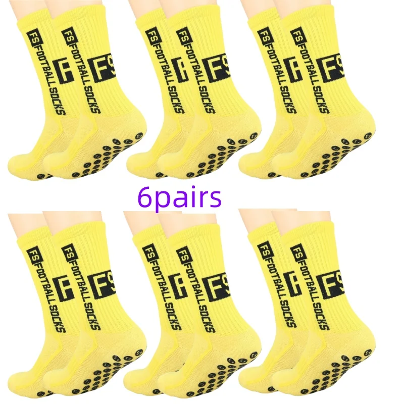 6 أزواج من جوارب كرة القدم الرجالية المضادة للانزلاق والرائحة المقاومة للعرق، جوارب رياضية، جوارب كرة السلة #5