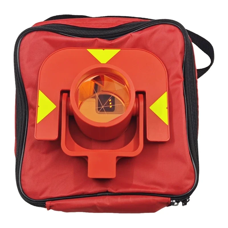 High Quality GPR111 Red Single Prism For Swiss Type Total Stations Prism Surveying Instrument Offset 0mm Constant With Soft Bag