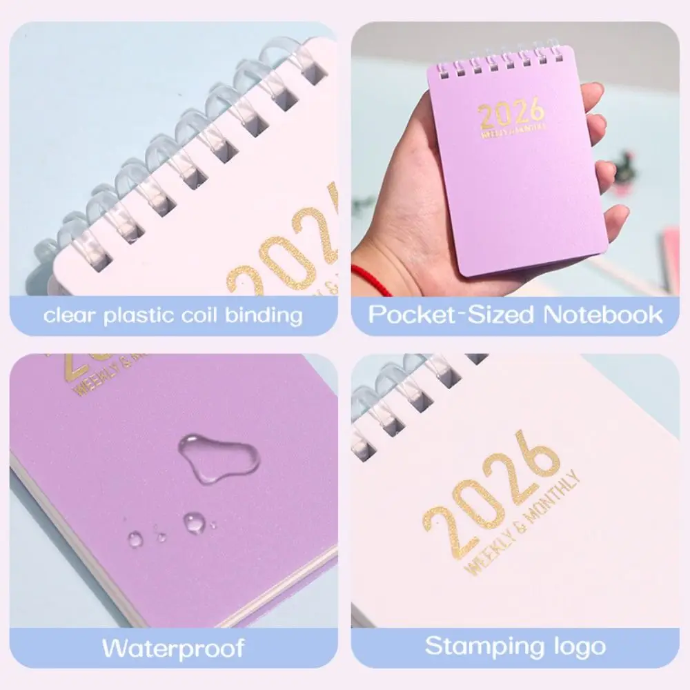 Compact A7 To Do List Notebook English Version Mini Schedule Notepad Portable 2026 Agenda Book School Office