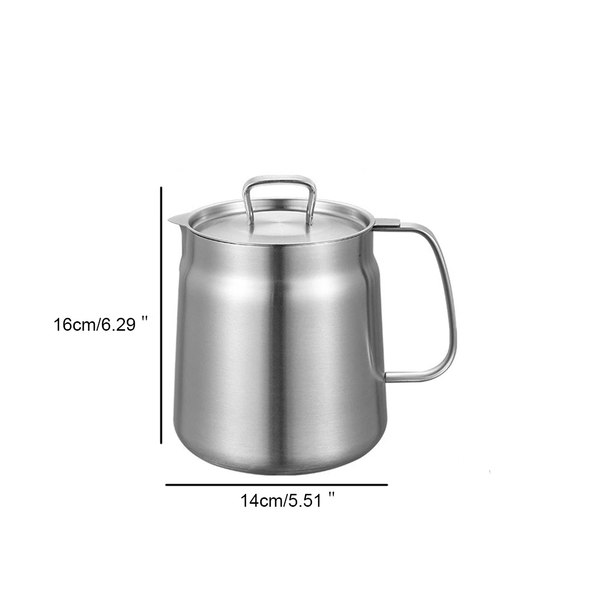 new Stainless Steel Fry Kitchen Pot 2L Kitchen Fryer Pan Large Capacity Multifunctional Oil Filter Tank Deep Frying Pot