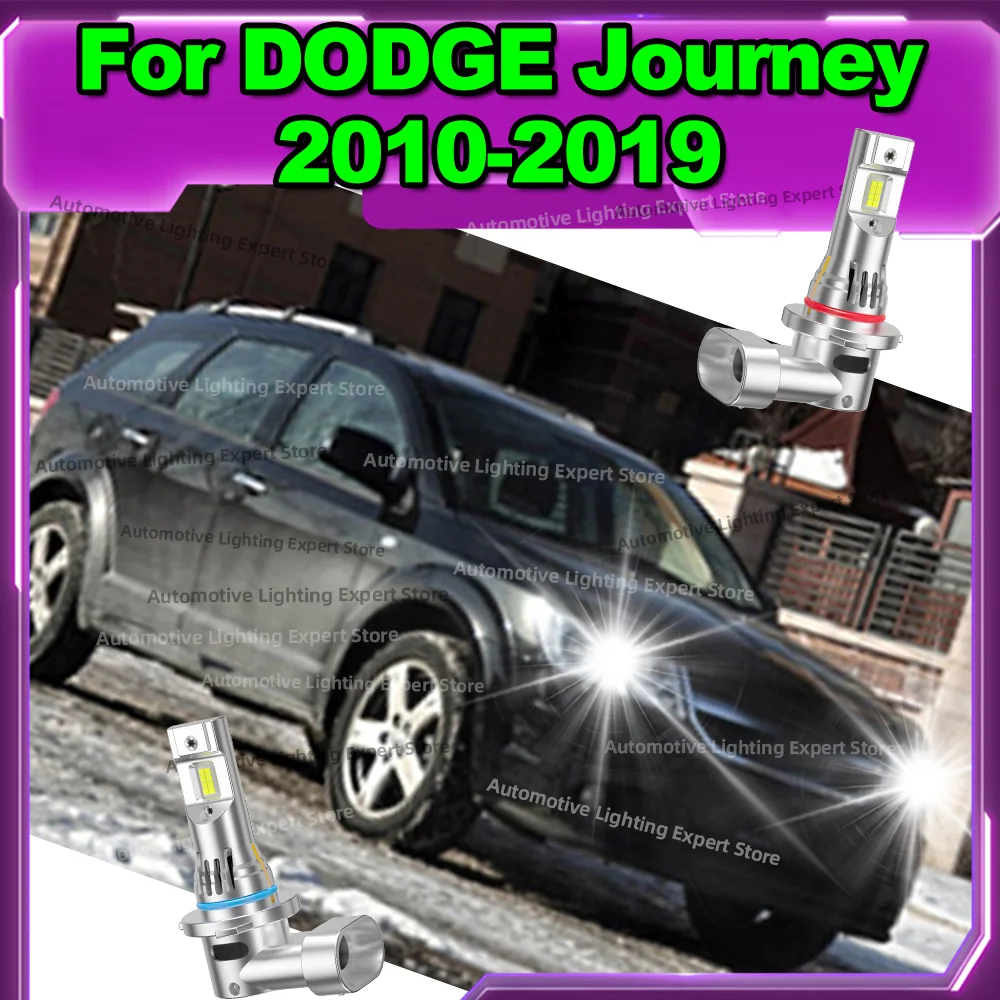 2/4Pcs Turbo LED Headlight Powerful Car Bulbs For DODGE Journey 2010-2019 2011 2012 2013 2014 2015 2016