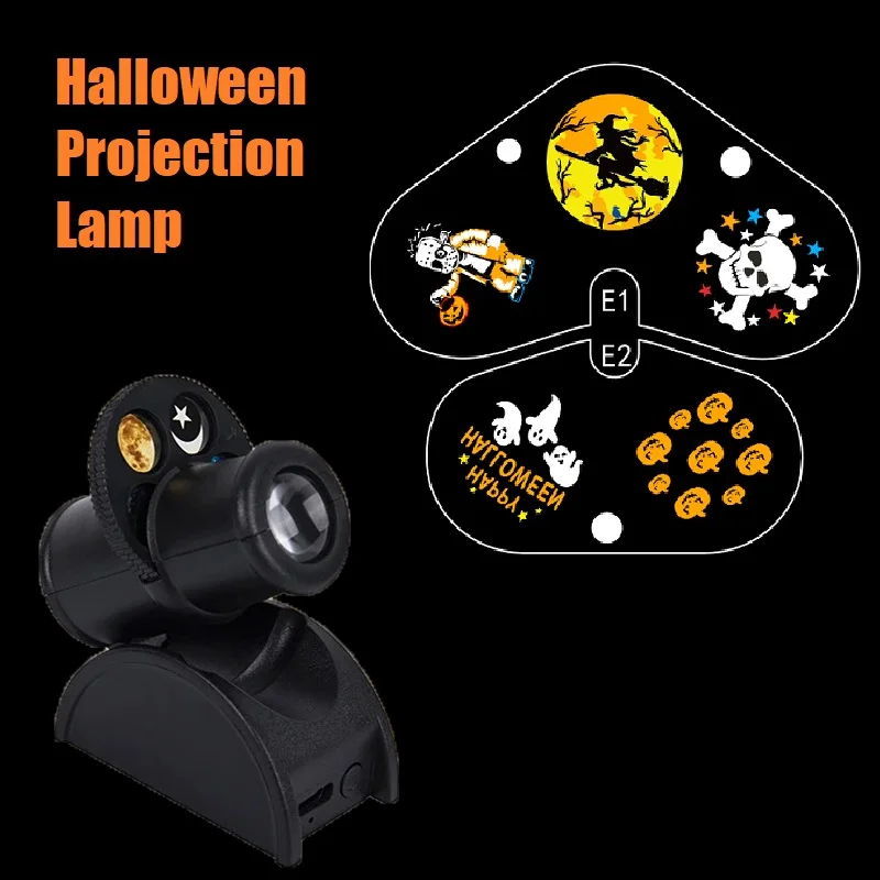 Halloween Lights Night Light Galaxy Projector Starry Sky Projector Earth Moon Lamp For Kids Halloween decorate Gift