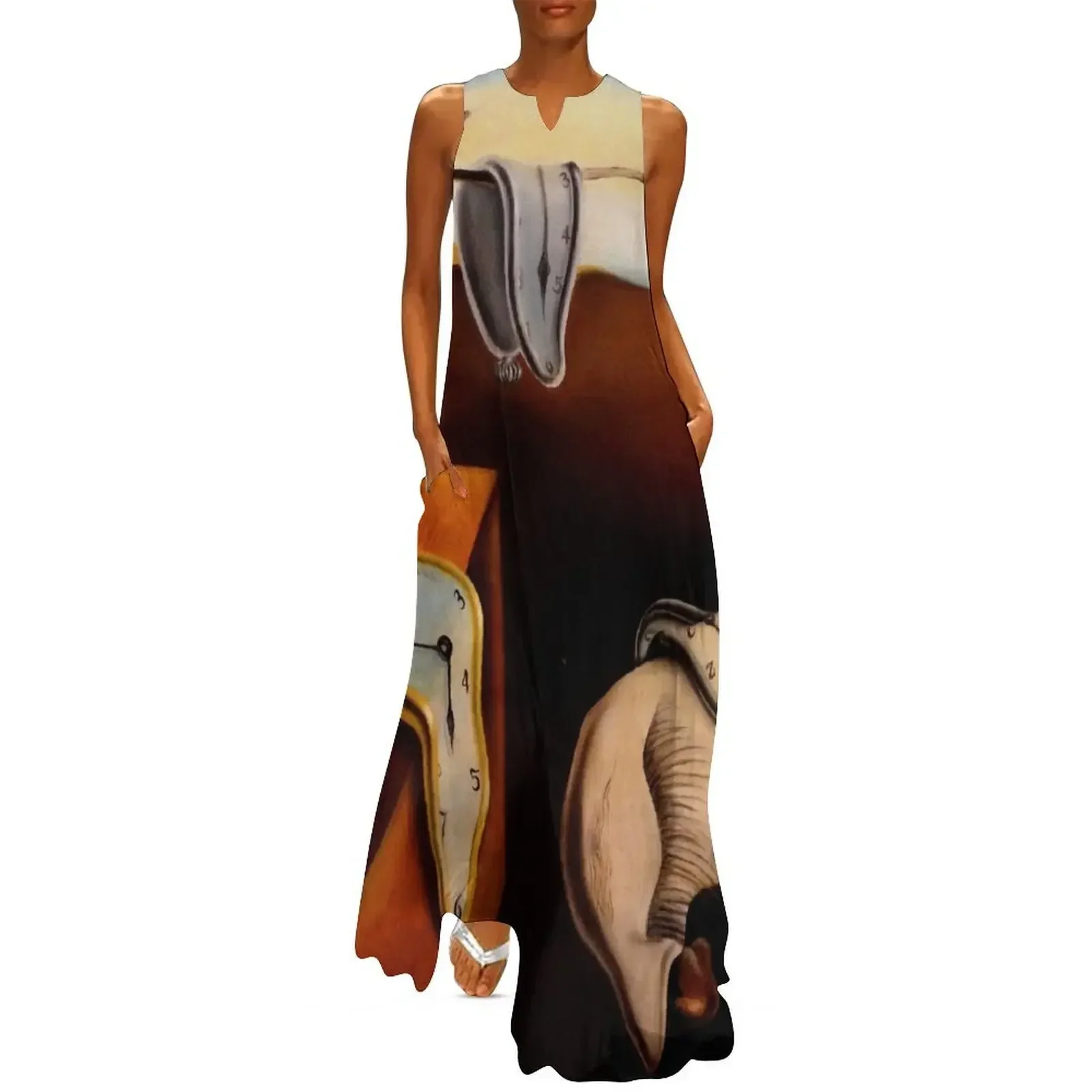 

Salvador dali original paintings surrealism Long Dress wedding guest dress 2025 fairy dress summer clothes for women