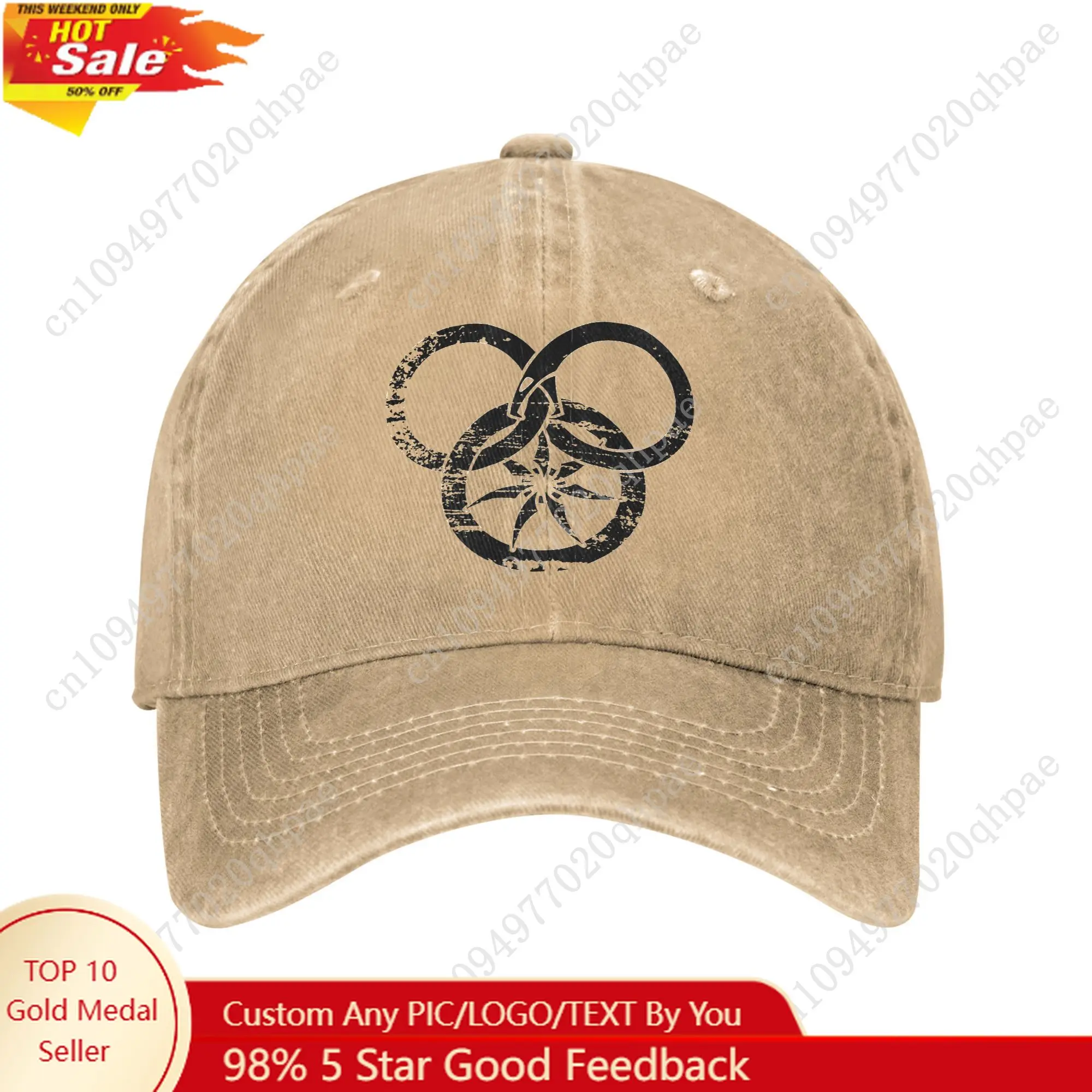 

Vintage Wheel of Time Distressed Baseball Caps Men Women Distressed Denim Snapback Ancient Aes Sedai Outdoor Workouts Gift Hat
