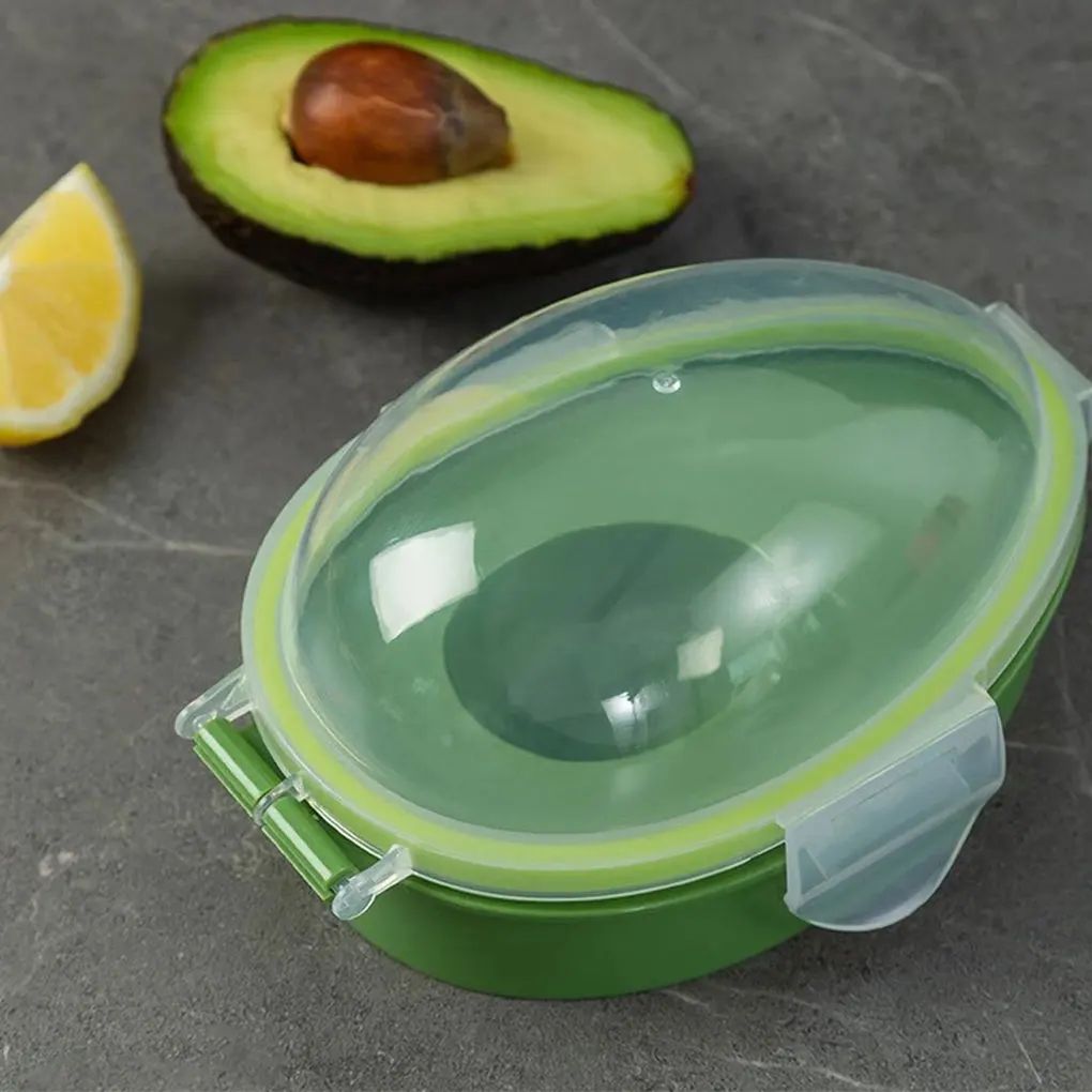 Green Kitchen Food Storage Box Conveniently Store And Preserve Avocados Stylish Avocado Storage Box