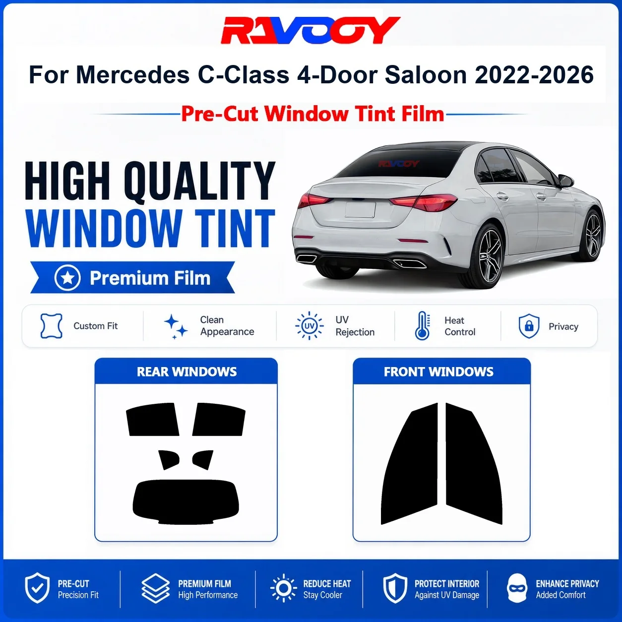 premium-pre-cut-window-tint-for-mercedes-c-class-4-door-saloon-2022-2026-front-rear-windows-uv-heat-rejection-privacy-film