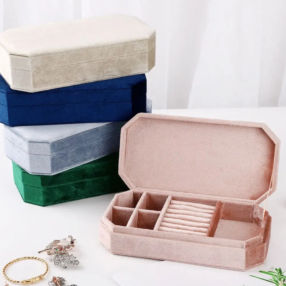 

Rings Necklace Jewelry Packing Bag Large Capacity Bracelet Earrings Jewelry Storage Case Organizer Velvet Jewelry Holder