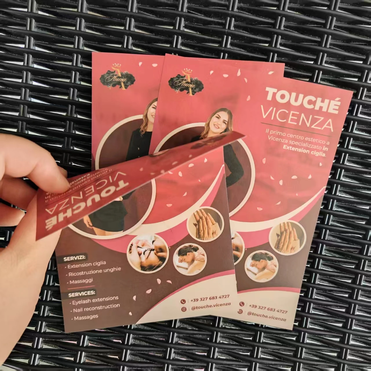 200 stks Aangepaste winkel opening brochure, marketing reclame flyer, A5 A6 formaat kleur dubbelzijdig afdrukken, 157g papier
