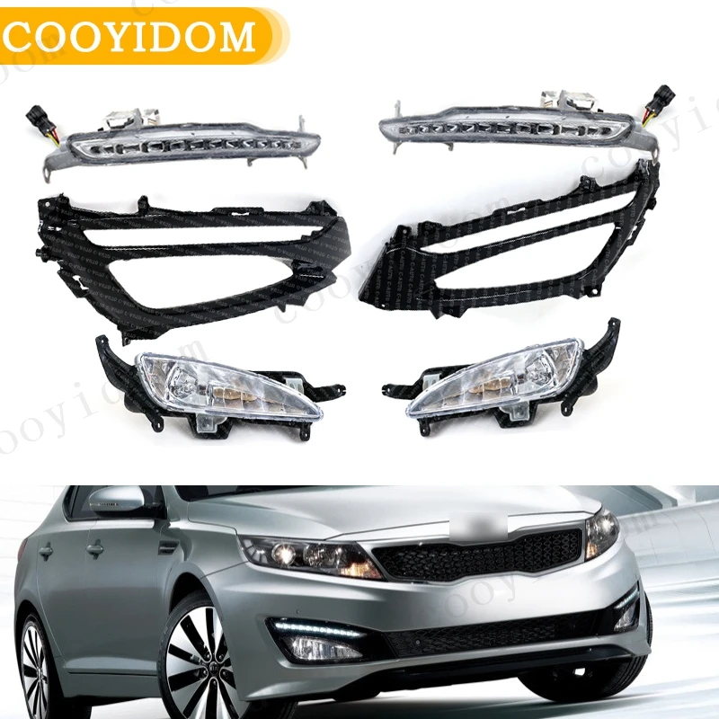 LED Halogen Fog Light For Kia Optima 2011 2012 2013 Passenger Clear Lens With Bulb 922022T010 KI2593124 Fog Light Assembly