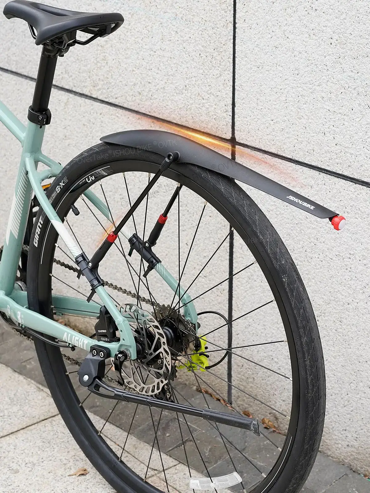 AliExpress JSHOU BIKE JSHOUBIKE fender 700C 24/26/27/29inch Universal Adjustable Front Rear MTB Road Bike Mudguard Dustproof Cycling Bike Accessories