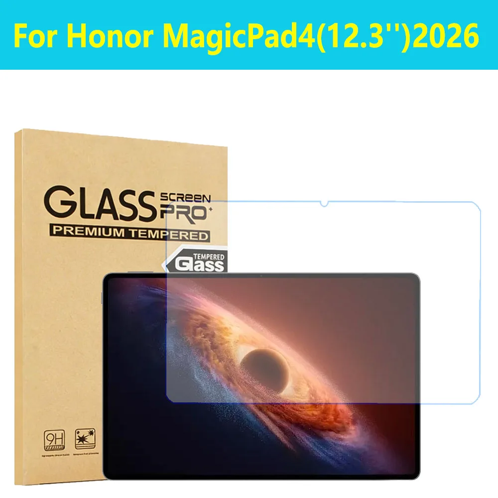 Protecteur d'�cran en verre tremp� 9H, Film de protection HD pour tablette Honor MagicPad 4 12.3 pouces 2026
