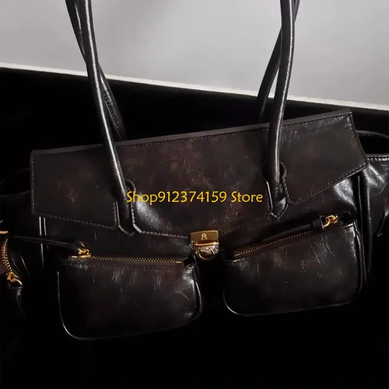 

G5AE Shoulder Bag for Women Crossbody Bags with Removable Straps Leather Clutch Toted Handbags Purses with Zipper Closure