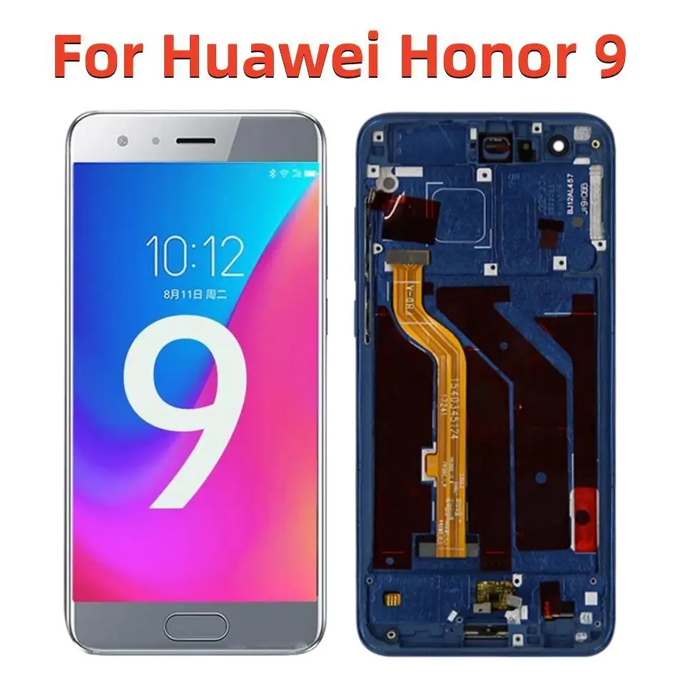 Original LCD For Huawei Honor 9 Display With Frame 5.15\