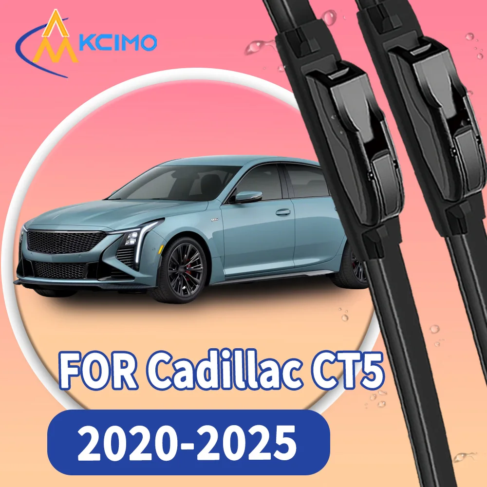 

High Quality 2pcs Windscreen Car Rain Brush Front Windshield Auto Wipers Perfect Fit for Cadillac CT5 2020-2025 Easy Install