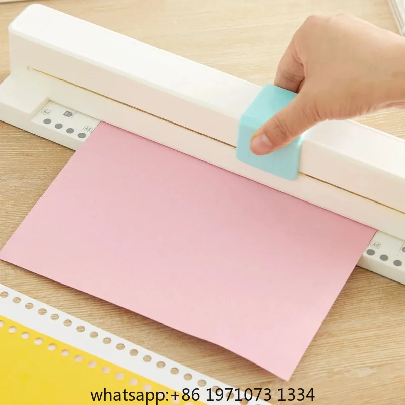 30 Holes Puncher Portable Hand Push Hole Punch for A4 B5 A5 B6 A6 B7 A7 Paper Binders Planners Notebooks