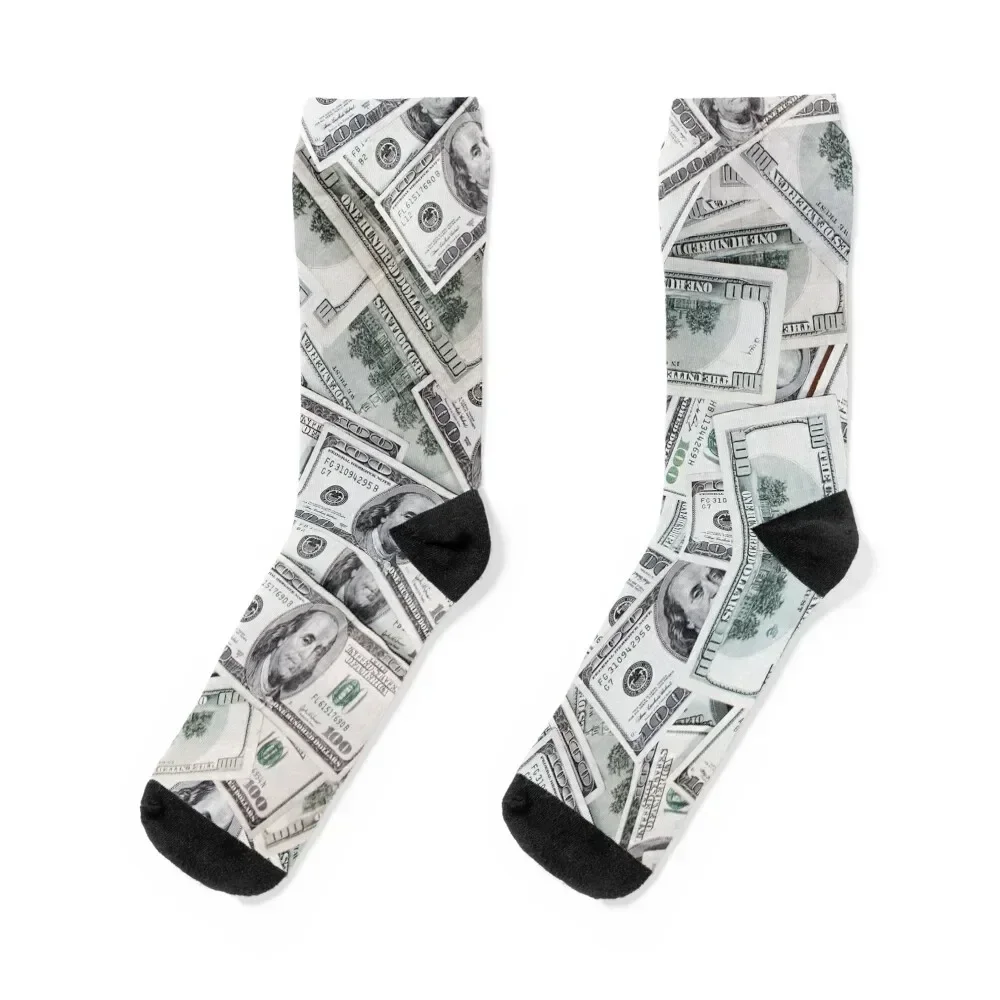 

Hundred Dollar Bills Socks Stockings man moving stockings fashionable Girl'S Socks Men's