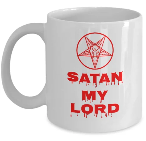 Esoteric coffee mug - Satan my lord - Occult satanic 666 accessories devil gift